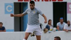 Diegui Johannesson en el partido de pretemporada frente al Valladolid