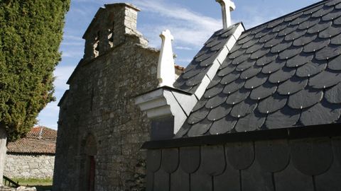 Fachada de la iglesia de San Fiz de Cangas, en Pantn (ruta 3)
