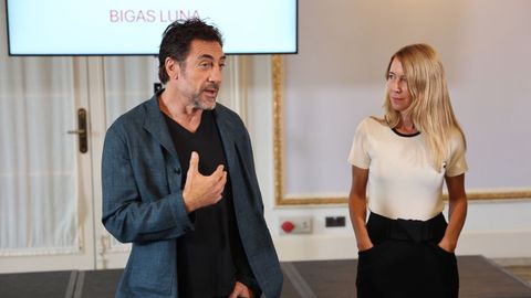 Javier BArdem, junto a la hija de Bigas Luna