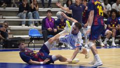 Partido entre el Cisne y el filial del Barcelona