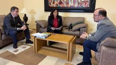 Candia, durante su reuni�n con Rodr�guez y L�pez