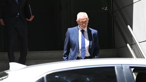 El director adjunto operativo (DAO) del Instituto Armado, Manuel Llamas, a su salida de la Audiencia Nacional.