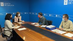 La conselleira de Medio Ambiente, Territorio e Vivenda, �ngeles V�zquez, se reuni� con el alcalde de Boiro, Jos� Ram�n Romero