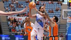 Francis Alonso durante la final de la Copa Galicia ante Leyma