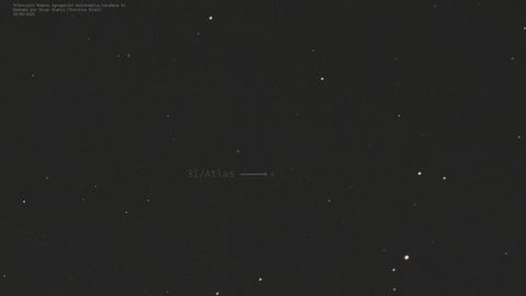 Captura del cometa interestelar 3I/ATLAS.