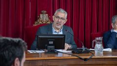 El alcalde, Miguel Fern�ndez, durante el pleno de este viernes