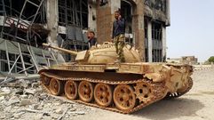 Fuerzas pro-gubernamentales en la ciudad libia de Bengasi