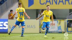 Rub�n Castro celebra un gol frente al Granada en el Gran Canaria