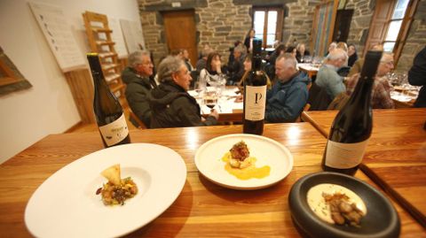 Los platos elegidos para acompa�ar los tres vinos de la cata