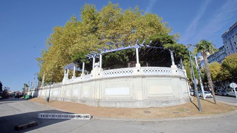 Prgola y balaustrada del Parque Rosala de Castro, 1927