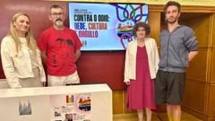 Goretti Sanmart�n presentou as actividades polo D�a do Orgullo, xunto coa directora do CIM, Rita Barreiro, en Raxoi.