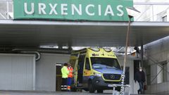 Entrada del servicio de urgencias del Hospital Arquitecto Marcide, en Ferrol, en una imagen de archivo