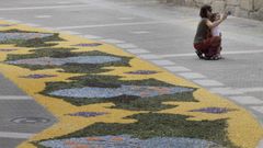 Alfombras florales en Boiro