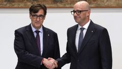 Illa y el consejero de Derechos Sociales, Ra�l Moreno, durante el acto de toma de posesi�n.