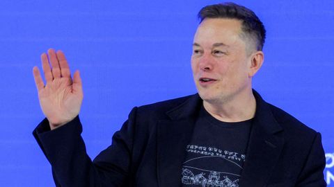 Elon Musk en el World Economic Forum de Davos.