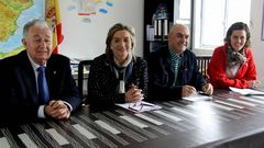 Jes�s Barros, Teresa Rodr�guez, Maximino Alonso y Cristina Fern�ndez, en la presentaci�n de la memoria de actividades de 2012