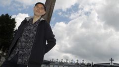 Xavier Villaverde rodaba ayer en el cementerio de San Sadurni�o.