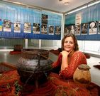 Chus M�ndez na exposici�n aberta ata este venres 31.