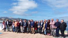 Los alcaldes de B�veda y Sober (octavo y noveno por la izquierda) con representantes de otros territorios de la Red CFF reunidos este jueves en Ceuta