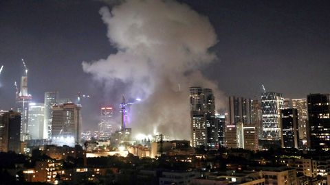 Un misil iraní impacto en la ciudad de Tel Aviv.