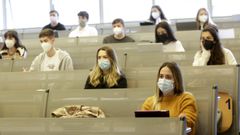 Clase presencial este pasado curso en la Facultade de Econ�micas de la UDC