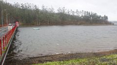 Embalse de As Forcadas, en Valdovio, del que se abastece este municipio y los de Ferrol, Fene, Ares y Narn