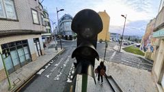 La ca&iacute;da se produjo en el cruce de Catro Portas, en Carballo.