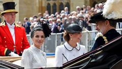 Felipe VI y la reina Letizia, con Isabel II en Londres