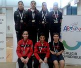 La cantera estradense arras� en el Campeonato Gallego Sub 9 y Sub 15 celebrado el domingo.