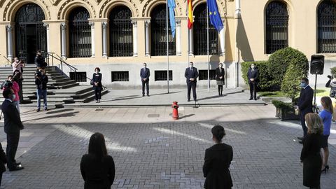 Actos institucional de homenaje a las vctimas del coronavirus