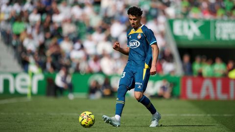 Omar El Hilali, en un partido con el Espanyol