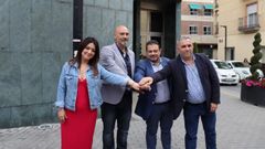 Los representantes de los cuatro partidos que gobernarn en Maracena