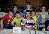 Los futbolistas del Calasancio disfrutaron en la cena del s�bado