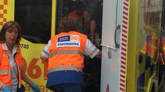 Personal del 061 auxili� a los heridos