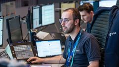 Marco Casanova, ingeniero espacial en la Agencia Espacial Europea, en el lanzamiento del satlite EarthCare.