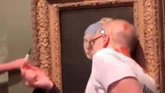 Los activistas no llegaron a afectar al cuadro