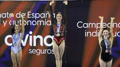 Candela Mart�nez, en lo alto del podio nacional de Cinta