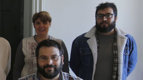 Brais Cubeiro, arriba a la derecha; Carballada, abajo