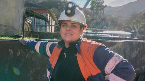 La asturiana Thais Mellado es ejemplo de que las mujeres también pueden trabajar en la mina