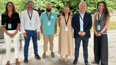 udc.Mar Castellanos, directora cient�fica del Inibic; Carlos Platas, director del CICA; Juan Fafi�n, organizador del CAMS; Mar�a Arufe, organizadora del CAMS; Ricardo Cao, rector de la UDC, y Patricia Rey, directora de la Fundaci�n Inibic