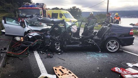 Seis personas resultaron heridas de gravedad en un accidente registrado en Taramancos en agosto. Uno de ellos, vecino de Porto do Son, muri unos das despus en el hospital