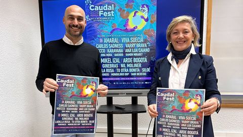 Mauricio Repetto y Paula Alvarellos presentaron el cartel del Caudal Fest del 2024