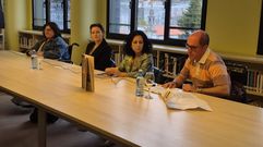 Rebeca, Guadalupe, Margarita y Miguel, el viernes en la presentaci�n