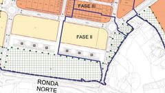 Distribuci�n de las fases del pol�gono industrial de As G�ndaras