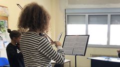 Imagen de archivo de una clase en el conservatorio municipal de Melide