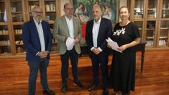 Antonio González Millán, Anxo Lorenzo, José Carlos Vidal y Patricia Lojo presentaron las jornadas.