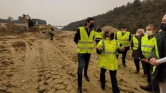 Visita de la conselleira Ethel Vzquez a las obras de la autova de A Pobra a Sarria