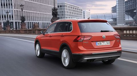 Un modelo de Volkswagen Tiguan