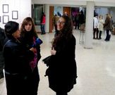 P�blico en la entrada del corto sobre el relato de Vicente Risco.