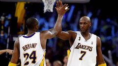 Odom, con Kobe Bryant en el 2009